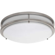 Amax Lighting LED-JR002NKL LED Ceiling Fixtures, 20W, 4000 CCT, 1660 Lumens, 82 CRI, Nickel
