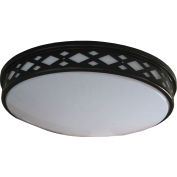 Amax Lighting LED-JR003DB 17" LED Diamond Ceiling Lattice, 35W, 4000 CCT, 2900 Lumen, 82 CRI, Bronze