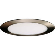 Amax Lighting 4" Round Cranium LED Flush Mount Light 9W, 120V to 277V, 3000K, Nickel