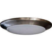 Amax Lighting LED-SM4D/NKL 4" Dimmable LED Can Disk Light, 12W, 3000 CCT, 840 Lumens, 82 CRI, Nickel
