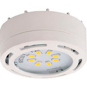 Amax Lighting LEDPL1-WHT LED Puck Light, 4W, 3000 CCT, 360 Lumens, 82 CRI, White
