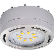Amax Lighting LEDPL3-NKL LED Puck Light, 12W, 3000 CCT, 1080 Lumens, 82 CRI, Nickel, 3 light kit