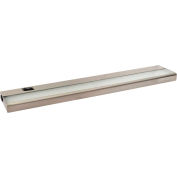 Amax Lighting LEDUC24NKL LED Undercabinet, 9W, 3000 CCT, 600 Lumens, 82 CRI, Nickel