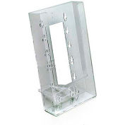 Global Approved 252300 Single Pocket Tri-Fold Countertop Brochure Holder, 4,5" x 7,75"