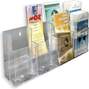 Global Approved 252809, Brochure HLR W/8 Pockets, 16.5"W x 7"H, CLR