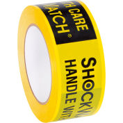 SpotSee™ ShockWatch® Alert Tape, 2 Mil, 2"W x 200 Yds., Jaune/Noir, 1 Rouleaux