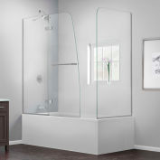 Ultra Aqua DreamLine son-3448580-RT-01 charnières porte de baignoire, Chrome, 57 au 60 "x 30" x 58 "
