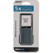 X MiniBrite Carson® PO-55 5 LED allumée loupe asphérique w / manchon de protection, qté par paquet : 4