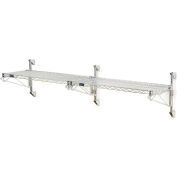 Nexel® Chrome Wall Mount Wire Shelving 36"W x 14"D x 14"H 1 - Shelf Add-On