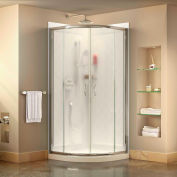 DreamLine DL-6153-01FR Prime 34 3/8" x 34 3/8" Shower Enclosure Base & QWALL-4 Shower Backwall Kit
