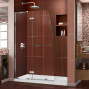 DreamLine SHDR-3445720-01 Aqua Ultra 45" Frameless Hinged Shower Door Chrome Finish