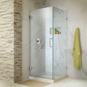 DreamLine SHEN-2330300-01 Radiance 30" x 30" Frameless Hinged Shower Enclosure Chrome Finish