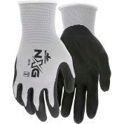 Memphis™ 9673M Nitrile Dipped Foam Gloves, Medium, Gray/Black, 13 Gauge, 1-Pair - Pkg Qty 12