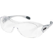 MCR Safety OG110AF Law® Over the Glasses Safety Glasses, Clear Anti-Fog Lens