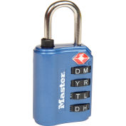 Master Lock® no. 4691DWD TSA-accepter ensemble, votre propre cadenas de combinaison Zinc - couleurs assorties, qté par paquet : 4