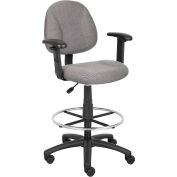 Patron de rédaction tabouret avec socle et réglable d’armes - tissu - gris