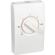 Wall Mount ligne tension Thermostat unipolaire, blanc