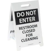 Panneau d’avertissement - Do Not Enter Restroom Closed For Cleaning
