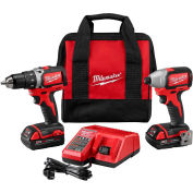 Milwaukee 2892-22CT M18 Compact Brushless Drill & Impact Driver Combo Kit