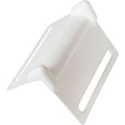 Protecteurs de bord de protection d’angle en plastique, 4"L x 5-1/2"W, 100/Pack