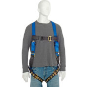 FallTech® 7016 Contractor 1-D Full Body Harness, 1 Back D-ring, Size UniFit