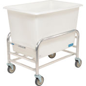 Global Industrial™ Bulk Mover Cart avec baignoire blanche, 8 boisseaux, 36-1/4"L x 24-1/4"L x 36"H