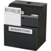 Safco® Products Steel Suggestion Box, Black