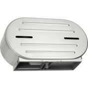 ASI® Surface Mounted Twin 9" Jumbo Roll Toilet Tissue Dispenser - 0040