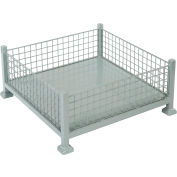 Global Industrial™ Mini-Bulk Container 38x38x16 2600 Lb Capacity - Wire Mesh Sides