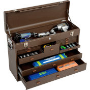 Kennedy® 52611B Signature Series 26-3/4"W X 8-1/2"D X 18"H 11 Drawer Brown Machinists Chest