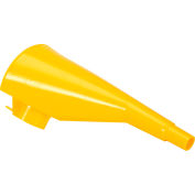 Eagle 10" Polyethylene Funnel for Metal Type I Cans - Yellow, F15FUN