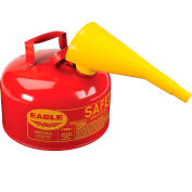 Eagle Type I Safety Can - 2 Gallon with Funnel - Red, UI-20-FS