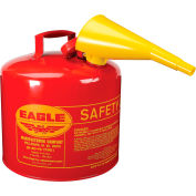 Eagle Type I Safety Can - 5 Gallon with Funnel - Red, UI-50-FS