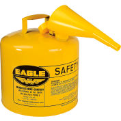 Eagle J’ai tapez sécurité Can - 5 gallons avec entonnoir - jaune