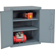 Armoire de rangement de comptoir à haute hauteur Global Industrial™ Heavy Duty, calibre 12, 48 po L x 24 po P x 42 po H, gris