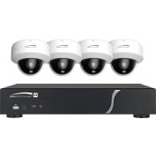 4 et DVR 4 canaux HD-TVI Speco ZIPT4D1 dôme caméra Kit, 1 to