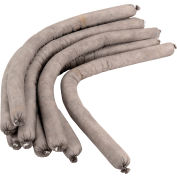 Global Industrial™ Universal Sorbent Tube, 3" x 48", Gray, 12/Pack