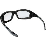 MCR Safety® RP210AF Lunettes de sécurité RP2 Series, cadre noir avec TPR gris, lentille anti-brouillard clair