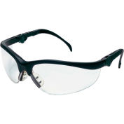 MCR Safety® Klondike® KD310AF Safety Glasses KD3, Black Frame, Clear Anti-fog Lens
