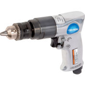 Global Industrial Reversible Pistol Grip Air Drill, Standard Keyed, 3/8" Chuck, 2000 RPM