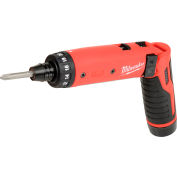Milwaukee 2101-22 M4 1/4" Hex Screwdriver Kit 4V 2 Batteries 1 Charger