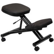 Boss Ergonomic Kneeling Stool - Fabric - Black