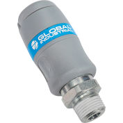 Global Industrial Standard Quick Coupling, Industrial Interchange, 1/4" MNPT - Pkg Qty 10