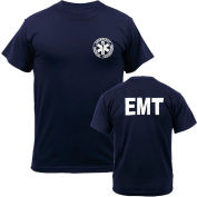 Kemp USA Navy Size Grande chemise EMT imprimée recto et vers l’arrière
