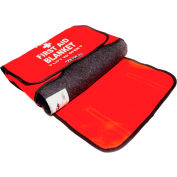 Kemp USA Kemp Fire First Aid Blanket Bag With 80% Wool First Aid Blanket