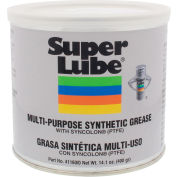 Super Lube 14.1 oz Multi-Purpose Synthetic Grease, NLGI 0 with Syncolon, PTFE, Canister - Pkg Qty 12