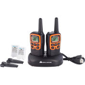 Midland® X Talker Walkie Talkie Set, 2-1/50"L x 1-3/10"P x 6-1/10"H, Noir, Paquet de 2