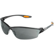 MCR Safety LW212 Law® 2 Safety Glasses, Orange Temple Inserts, Gray Lens