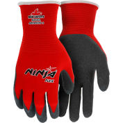 Ninja Flex Latex Coated Palm Gloves, MEMPHIS GLOVE N9680M, 1-Pair - Pkg Qty 12