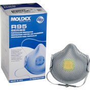 Moldex 2840R95 2840 Series R95 Particulate Respirators, HandyStrap & Ventex Valve, M/L, 10/Box
